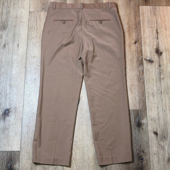 Theory Tan Lavzin Continuous Crop Trousers Size 8 - Picture 3 of 10